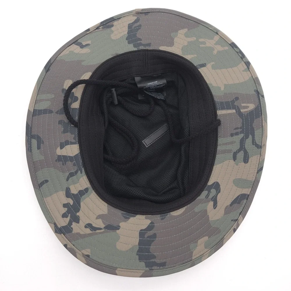 Hurley Back Country Boonie Hat Fishing Floatable Bucket Hat Camo Hiking One Size